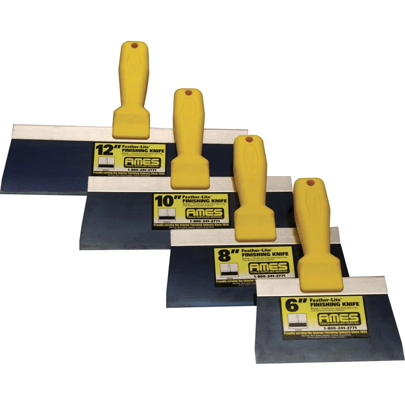 Ames Feather-Lite Blue Steel Drywall Finishing Knives