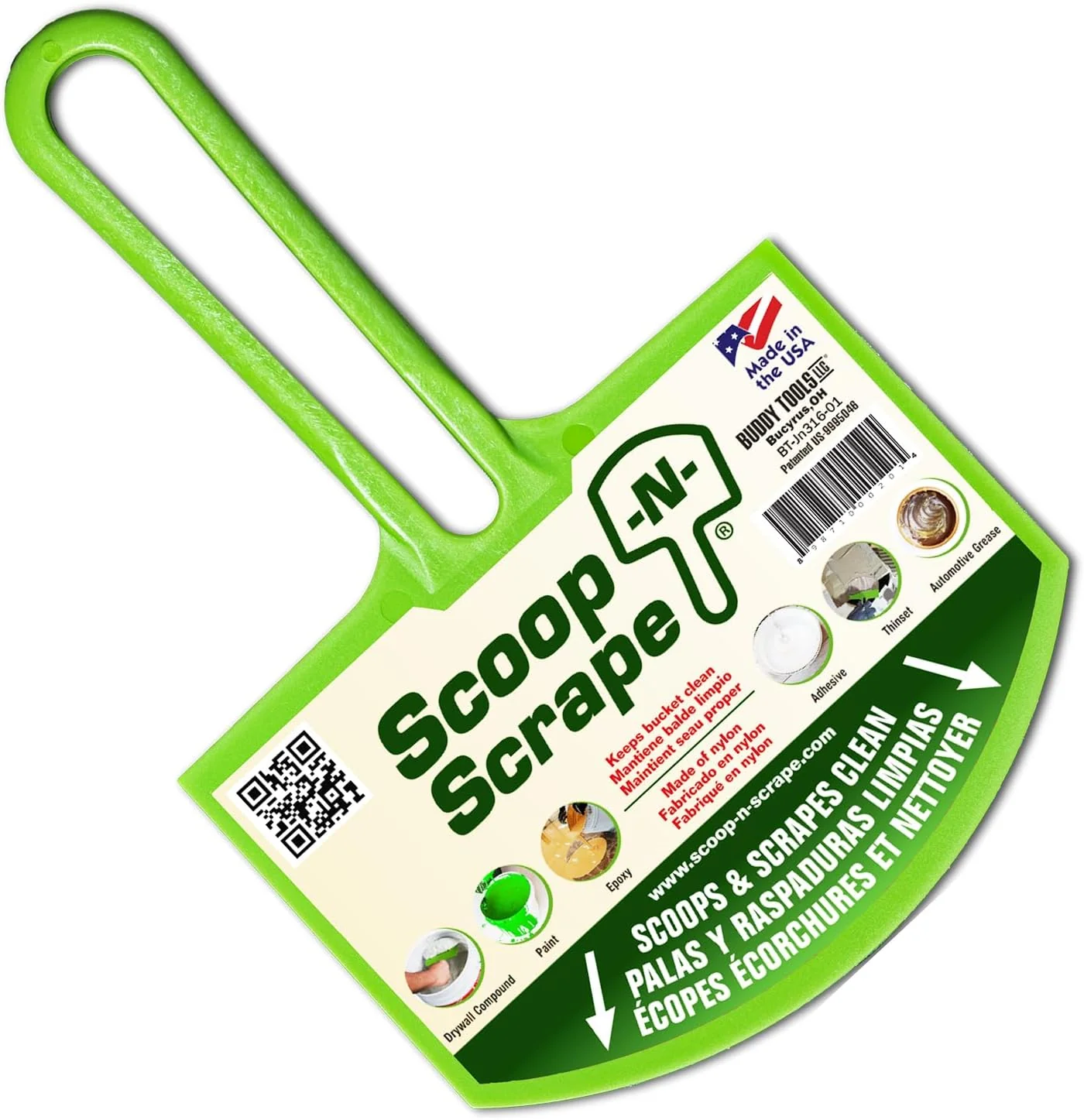 Buddy Tools Scoop-N-Scrape Drywall Bucket Scoop