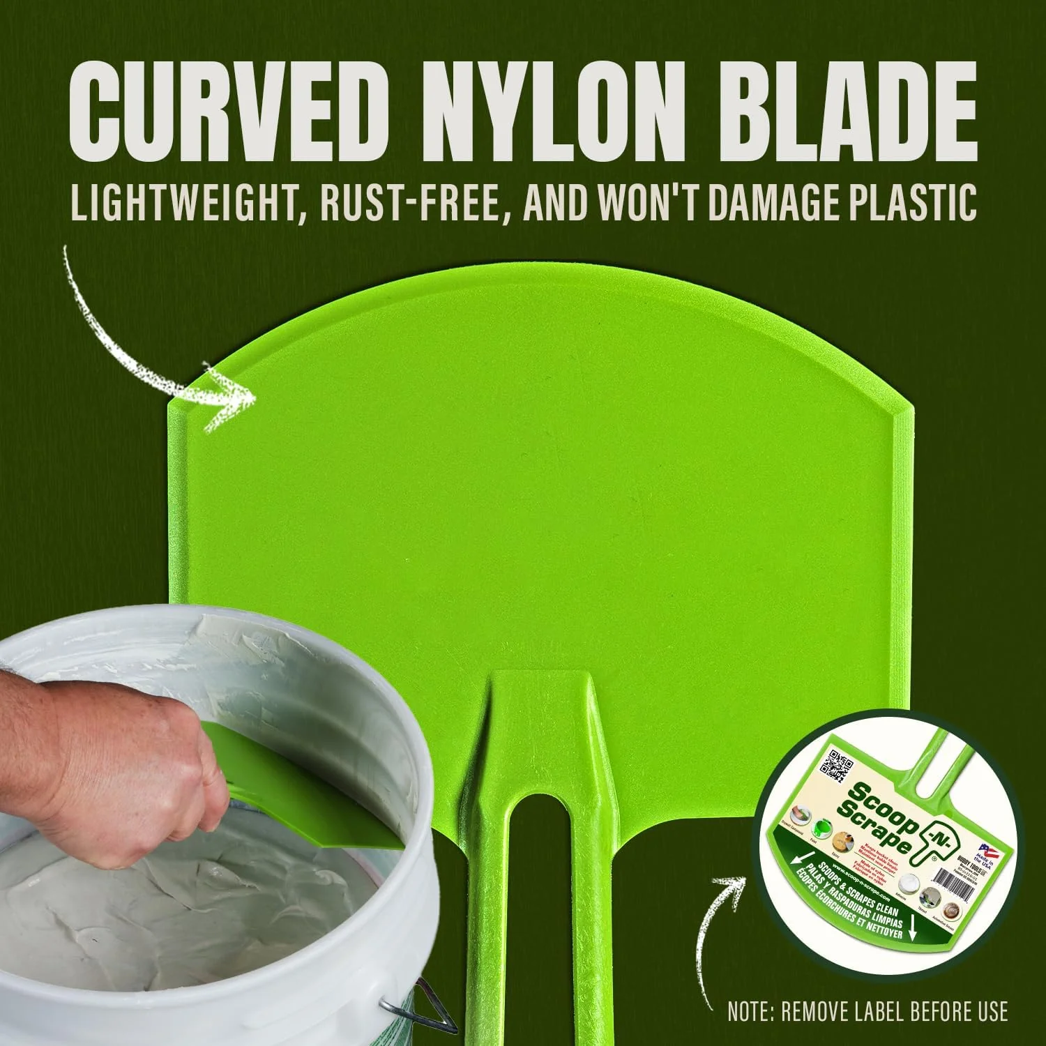 Buddy Tools Scoop-N-Scrape Drywall Bucket Scoop - Image 3