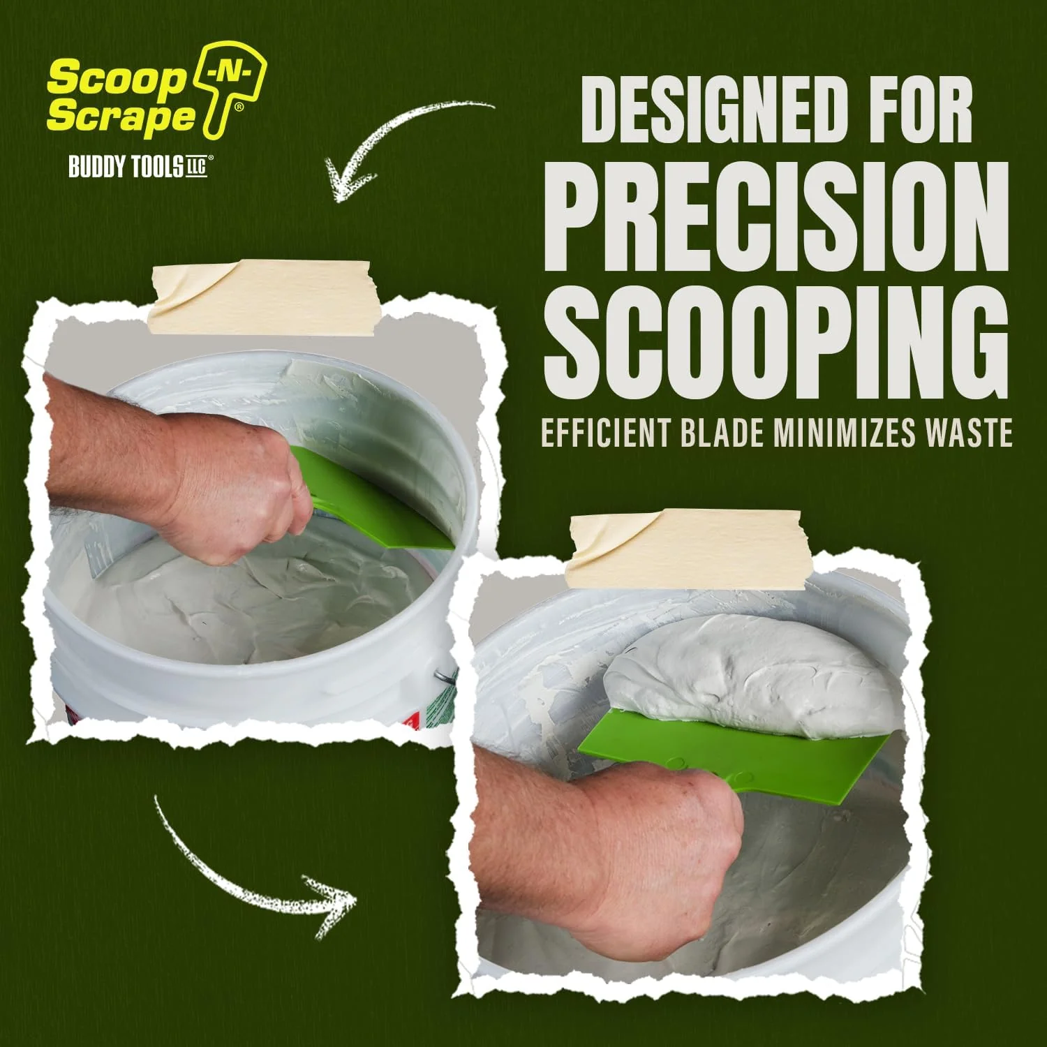 Buddy Tools Scoop-N-Scrape Drywall Bucket Scoop - Image 4