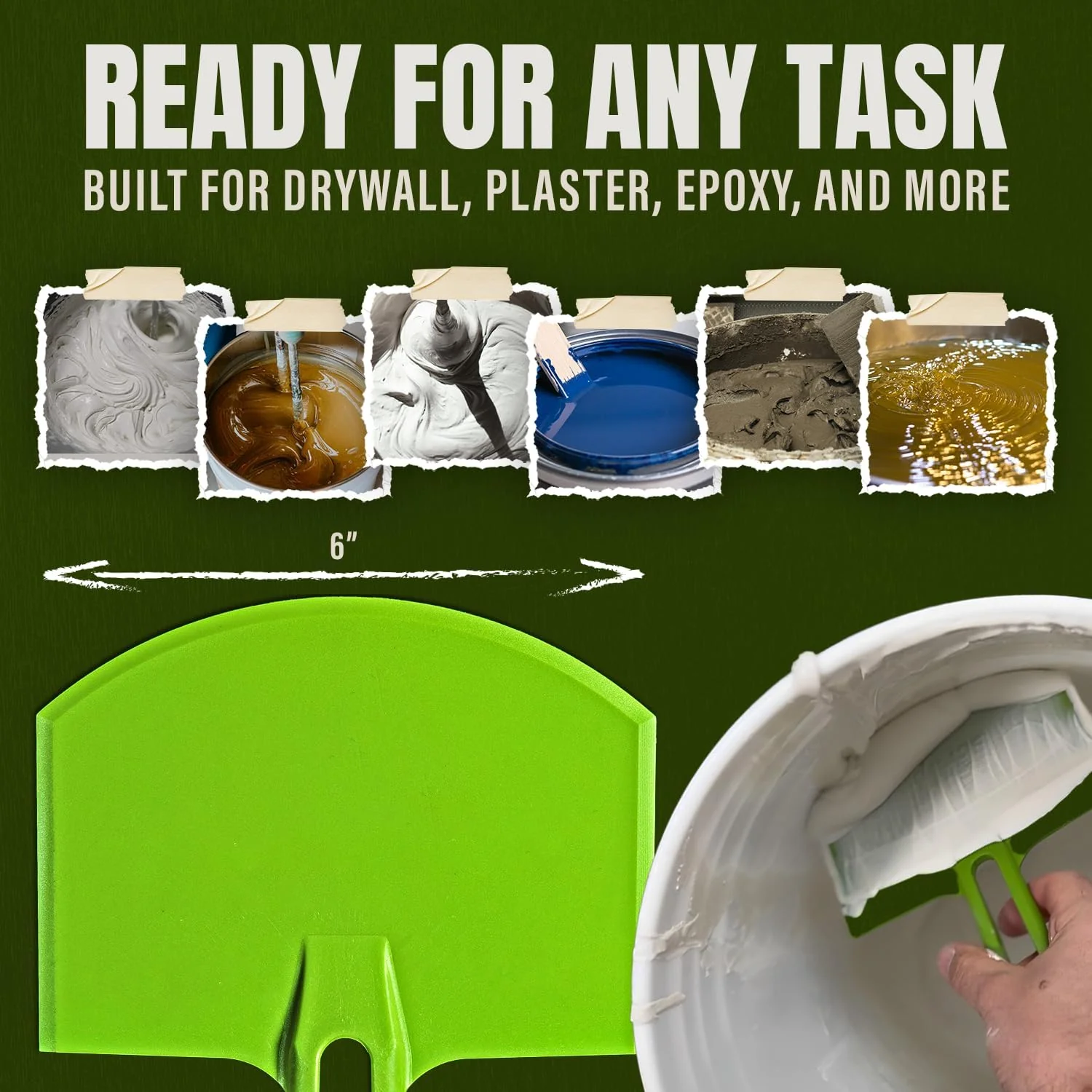 Buddy Tools Scoop-N-Scrape Drywall Bucket Scoop - Image 6