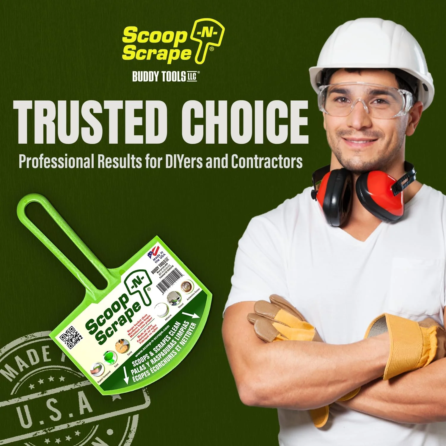 Buddy Tools Scoop-N-Scrape Drywall Bucket Scoop - Image 8