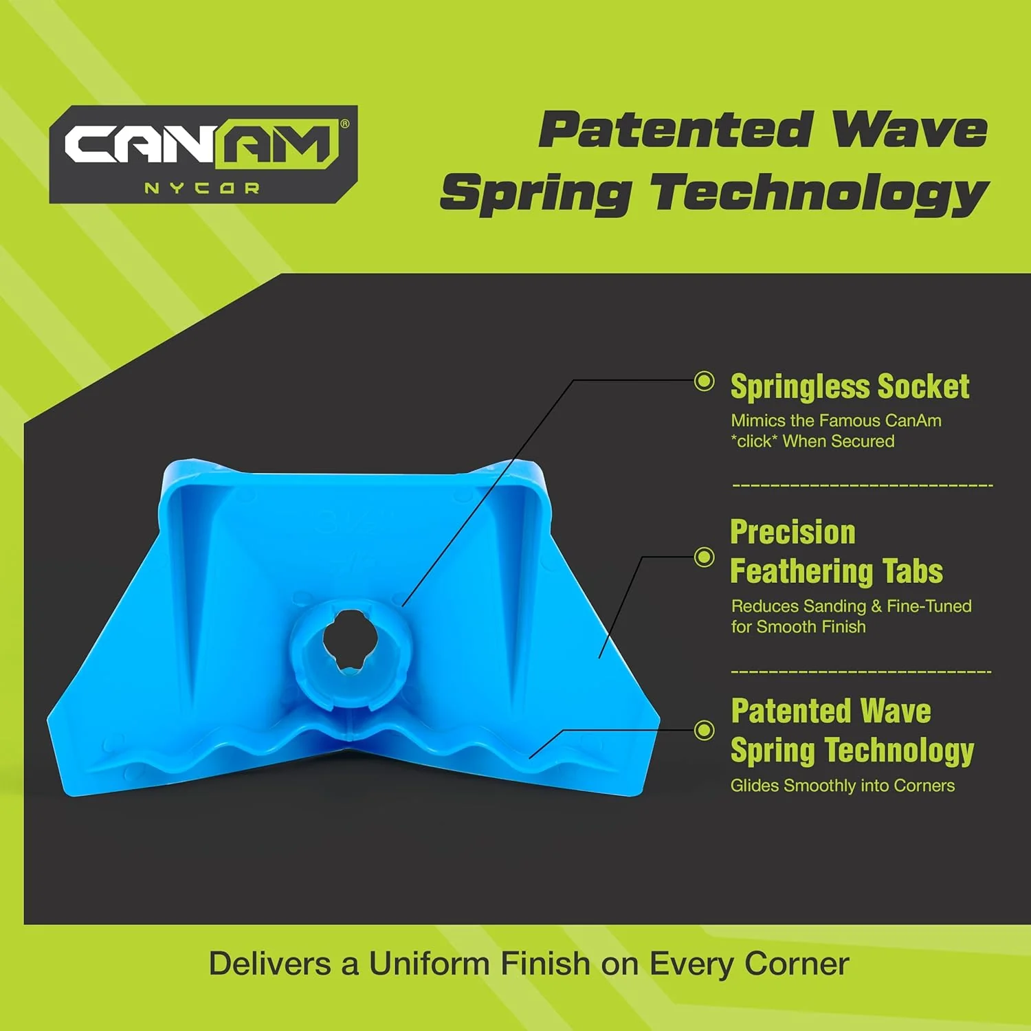 CanAm Tools NyCor Drywall Corner 3.5" Finisher / Flusher - Image 3