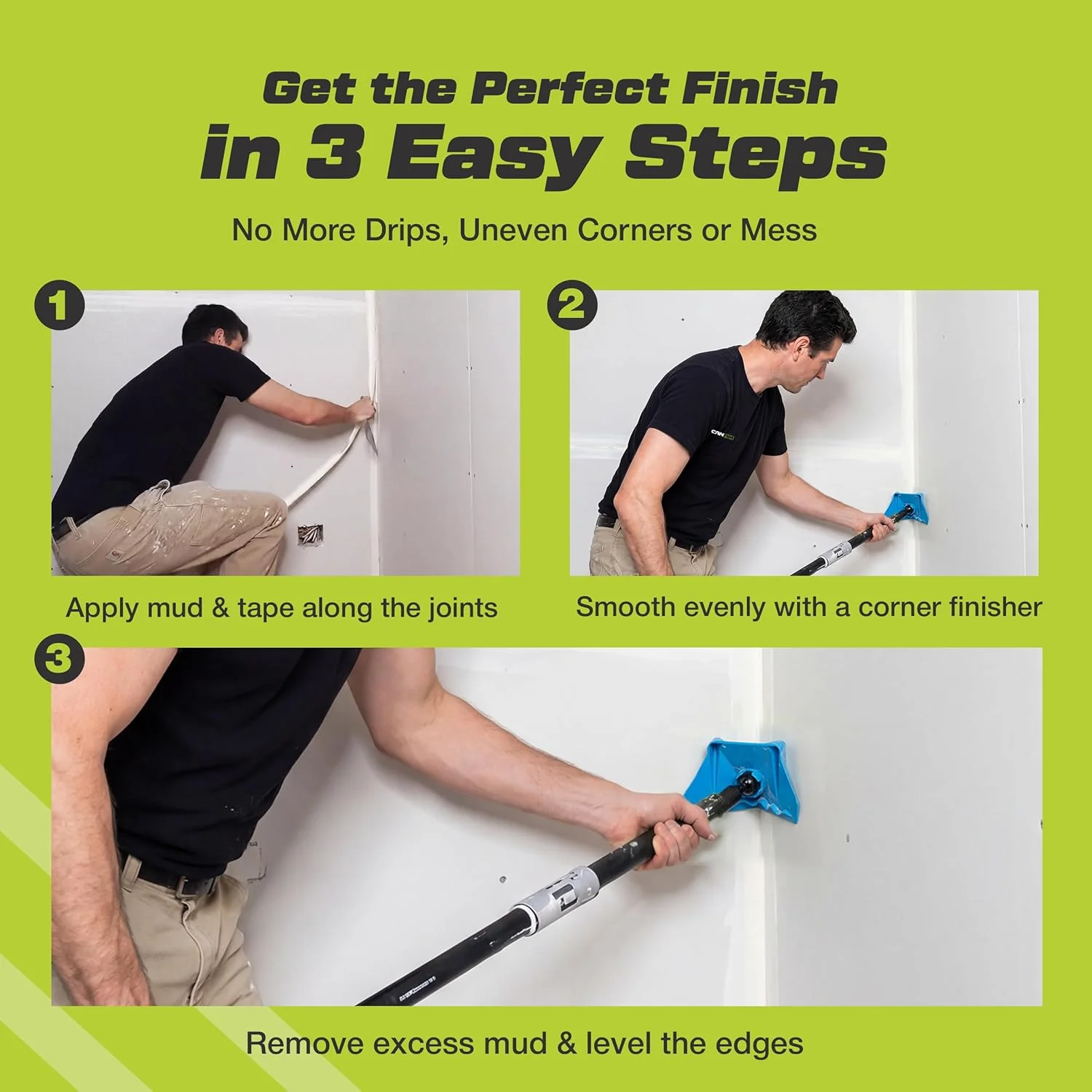 CanAm Tools NyCor Drywall Corner 3.5" Finisher / Flusher - Image 5