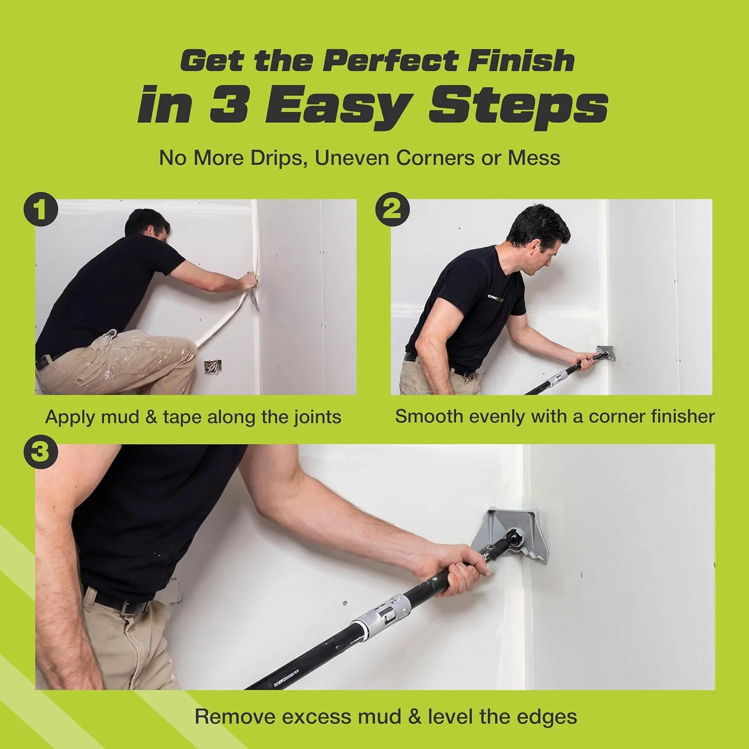 CanAm Tools NyCor Drywall Corner 3" Finisher / Flusher - Image 5