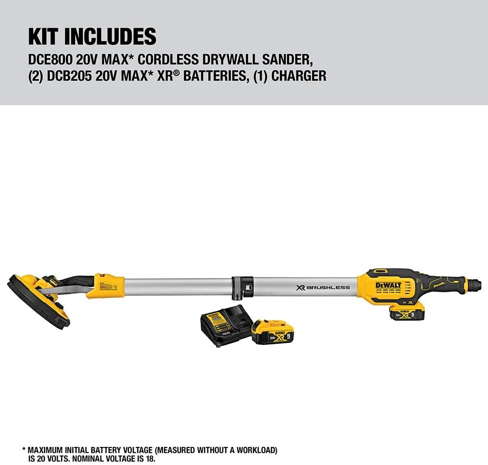 Dewalt 20V Cordless Sander Kit (Includes Charger and Battery) - Image 3