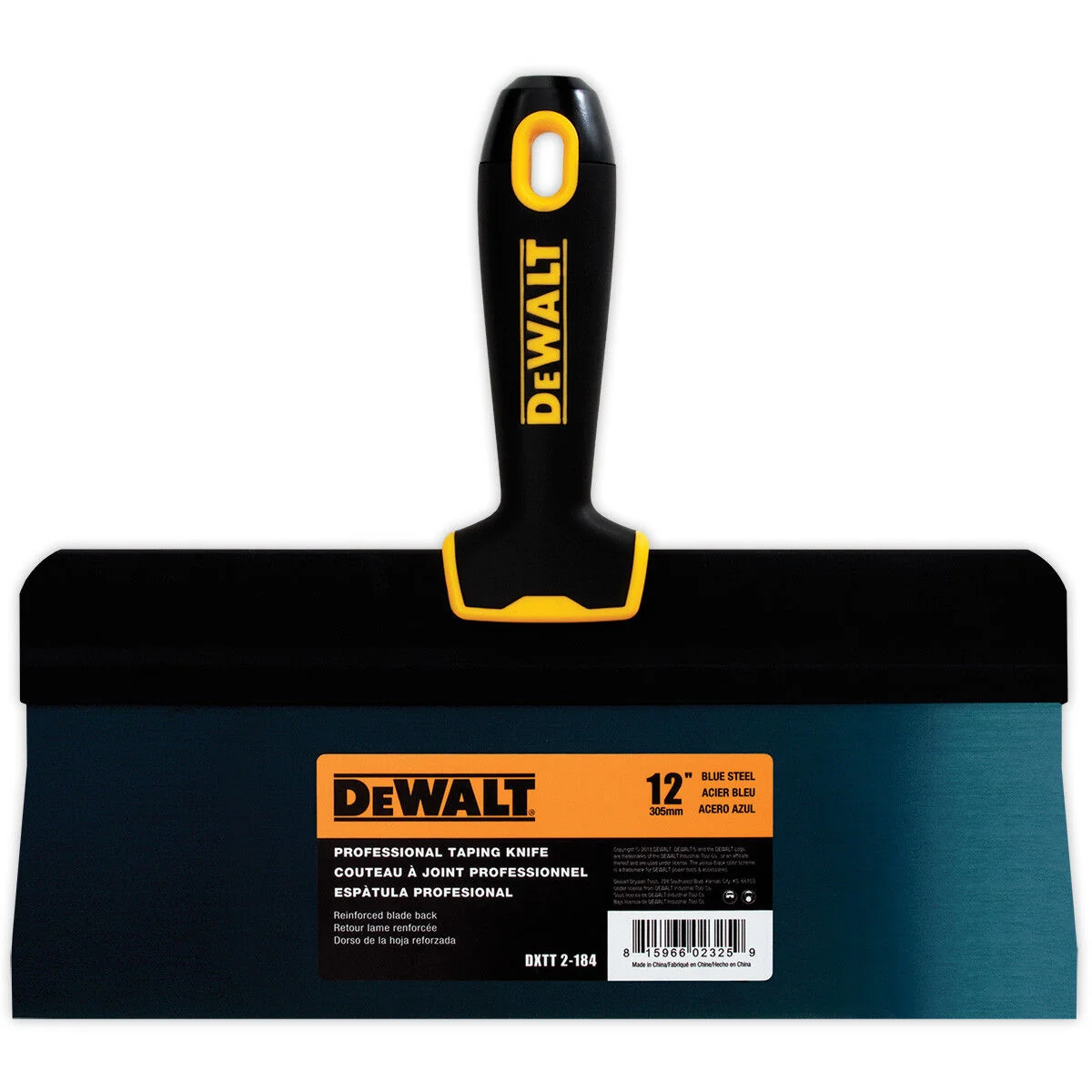 Dewalt Blue Steel Taping Knife Set - Big Back with Soft Grip - Image 4