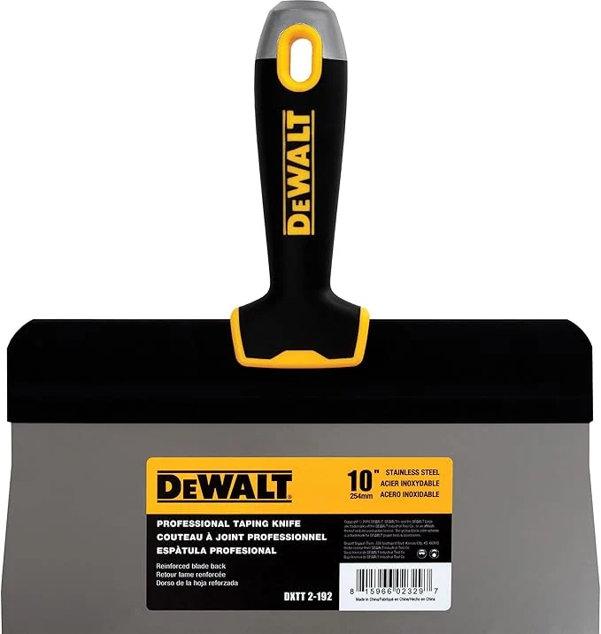 Dewalt Stainless Steel Taping Knife Big Back with Soft Grip - Image 3