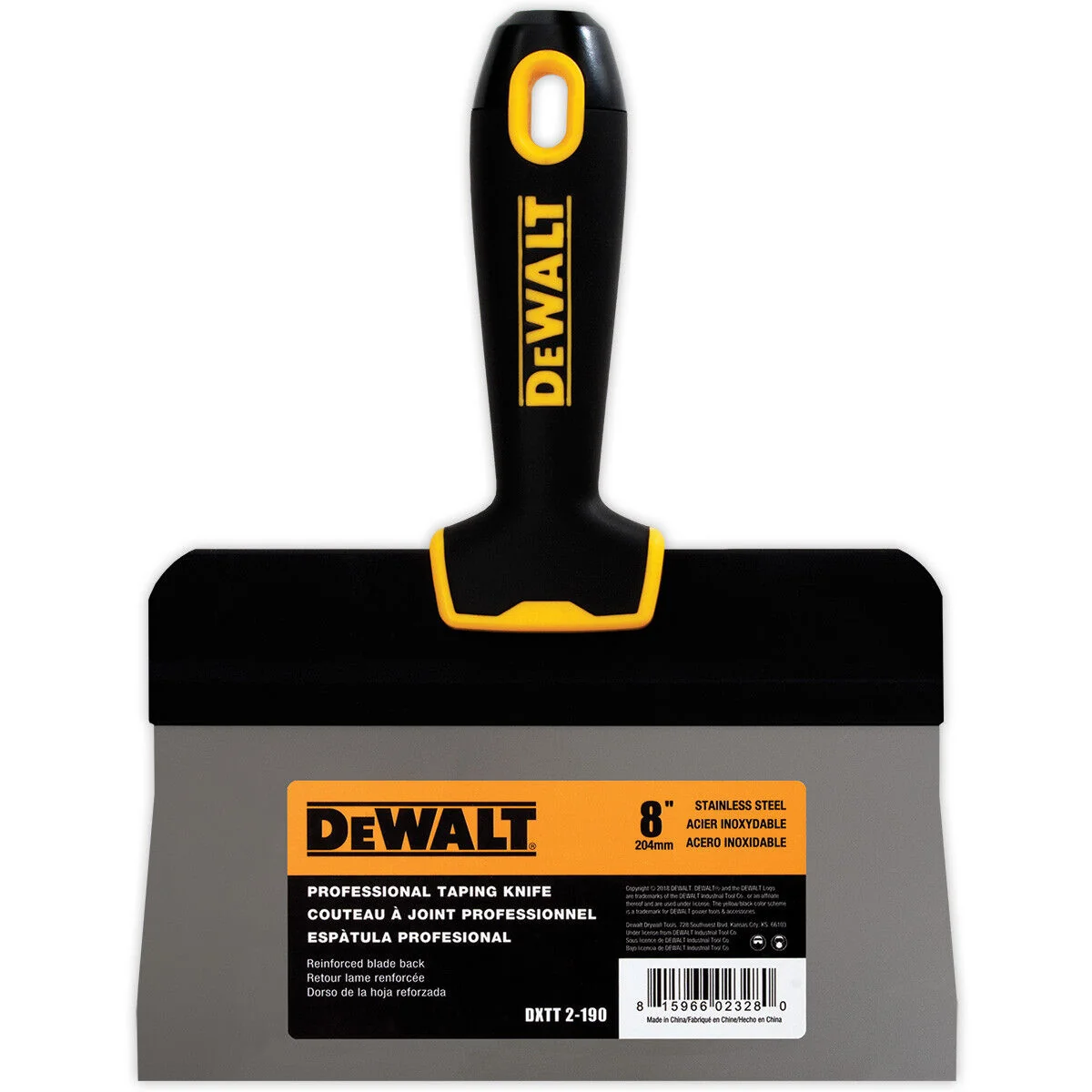Dewalt Taping Knife Set Stainless Steel with Soft Grip & Big Back - Image 5