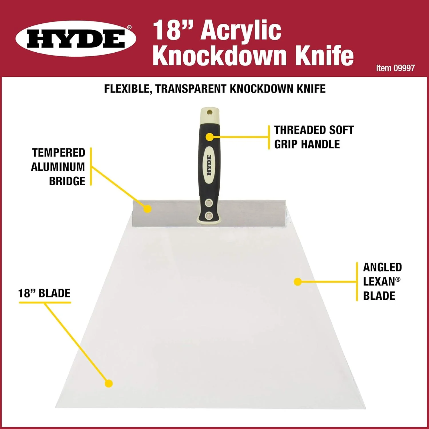 Hyde Acrylic Knockdown Knife - Image 6