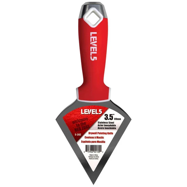 Level5 3.5" Stainless Steel Pointed Knife with Soft Grip Handle