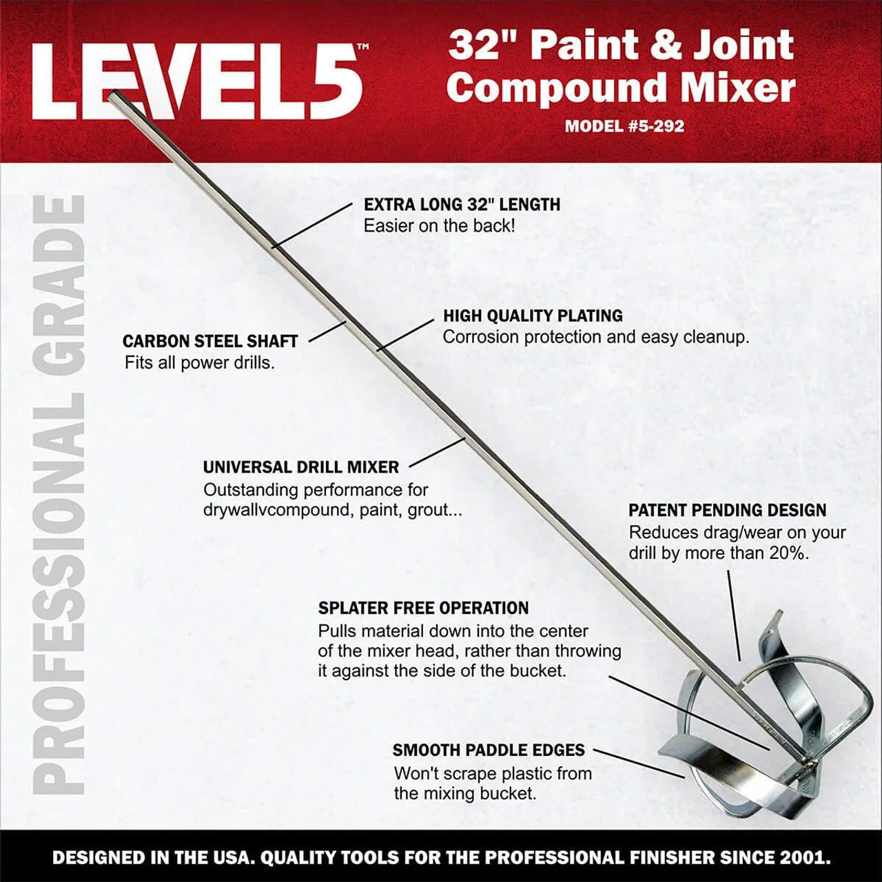 Level 5 Mud Mixing Paddle - Image 6