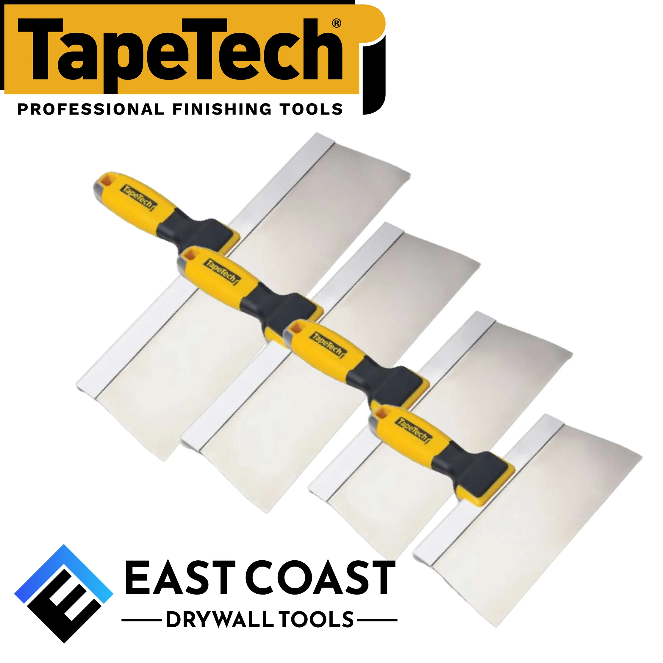 Premium Stainless Steel Drywall Taping Knife Set Tapetech - Image 6