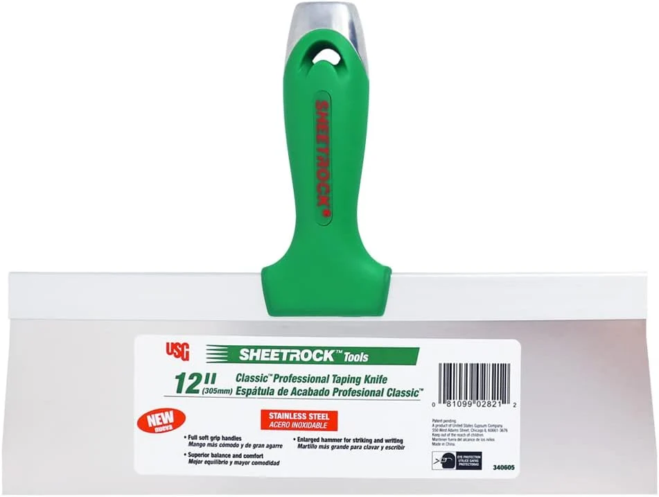 USG Sheetrock Classic Stainless Steel Taping Knife - Image 5