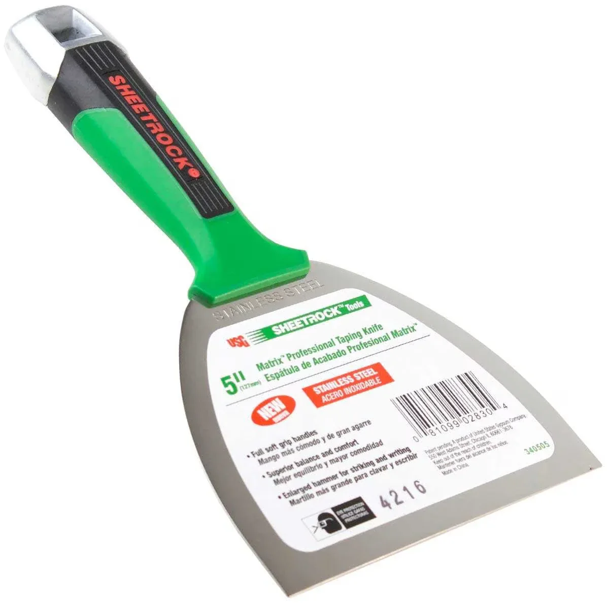 USG Sheetrock Matrix Stainless & Carbon Steel Joint Knife Set - Image 3