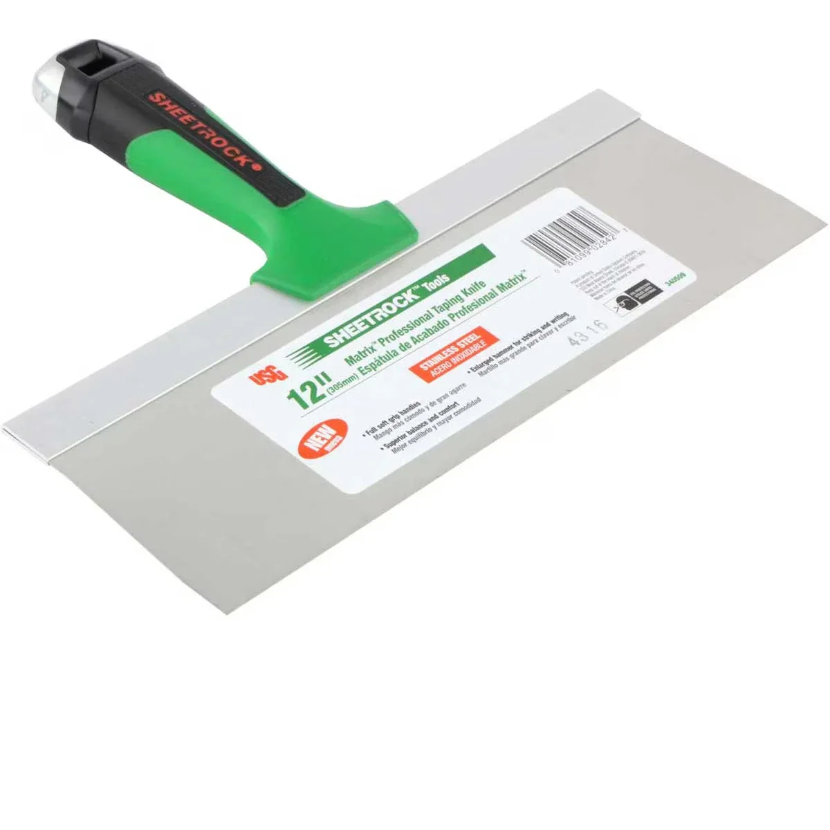 USG Sheetrock Matrix Stainless Steel Drywall Taping Knife Set - Image 4