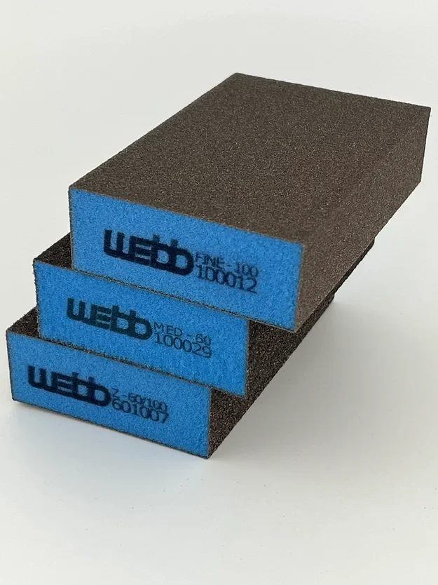 WEBB Abrasives Z Foam Block Medium(60)/Fine(100) Grit - Image 3